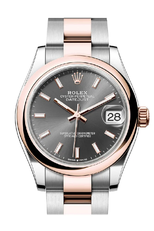 Luxury Brand Automatic Watches for MenRolex Datejust 31 Slate Dial Rose Gold Steel Ladies Watch 278241 278241-0017