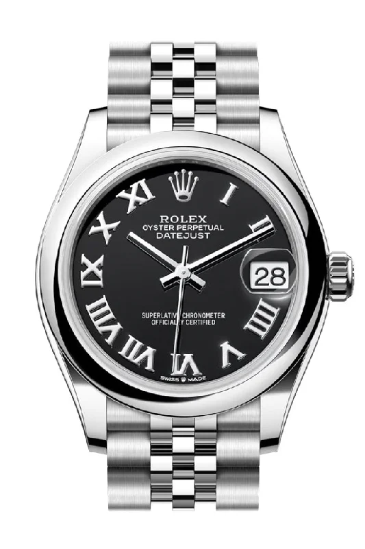 Minimalist Analog Watches for Everyday WearRolex Datejust 31 Black Roman Dial Jubilee Ladies Watch 278240 278240-0002