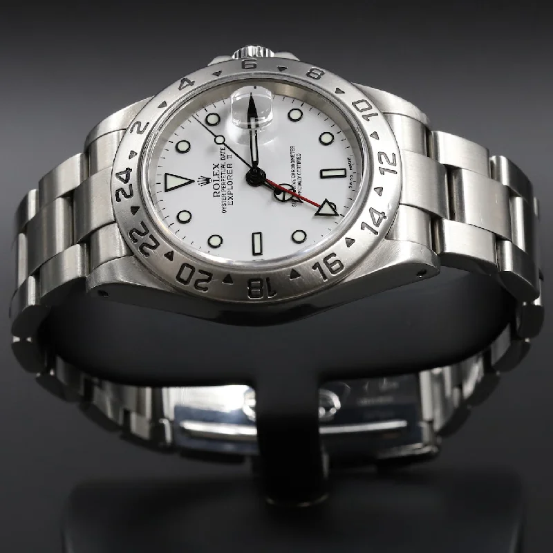 Watches with Backlight for Low-Light ConditionsRolex<br>16570 Explorer II White Dial