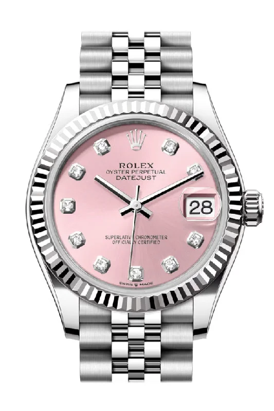 Outdoor Adventure Watches with CompassRolex Datejust 31 Pink Diamond Dial Fluted Bezel Jubilee Ladies Watch 278274 278274-0032