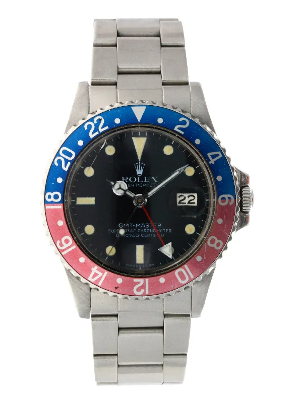 Watches with Heart Rate and Blood Pressure MonitorROLEX GMT MASTER II 40MM (1981 B+P) #16750 (C24)