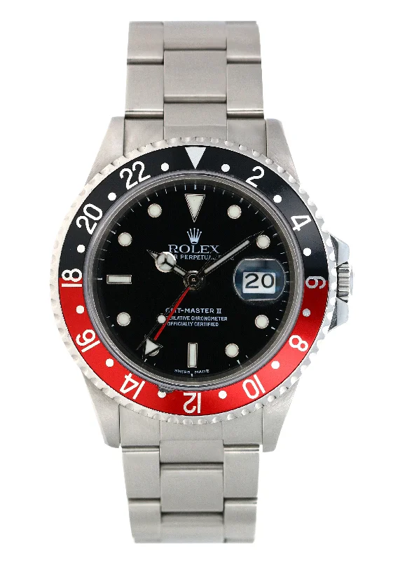 Men’s Dress Watches with Slim ProfilesROLEX GMT-MASTER II 40MM #16760 (1988 B+SP) (FAT LADY BEZEL 'FAT 4') (C24) (CURRENTLY HAS FACTORY REPLACEMENT BEZEL INSTALLED)