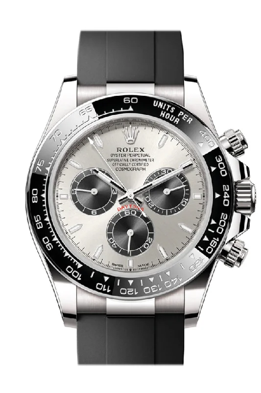 Watches with Heart Rate and Blood Pressure MonitorRolex Daytona 40 Steel and Black Dial White Gold Mens Watch 126519LN