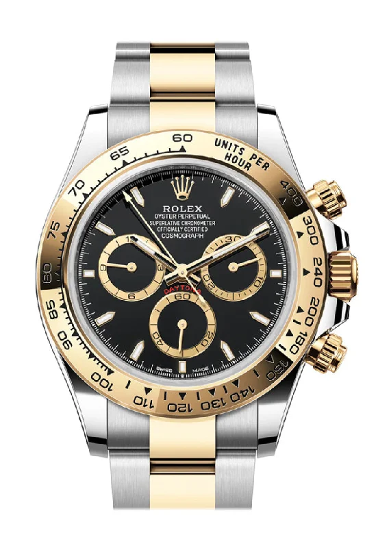 Fashionable Quartz Watches for Women with Leather StrapsRolex Daytona 40 Black Dial Yellow Gold Stainless Steel Mens Watch 126503