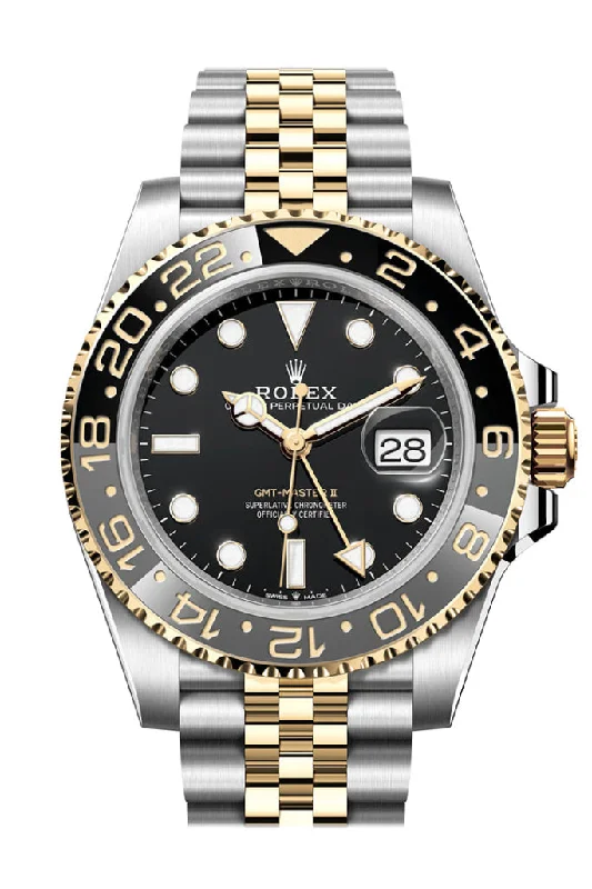 Watches with Heart Rate and Blood Pressure MonitorROLEX GMT-Master II Black Dial Steel 18kt Yellow Gold Men's Watch 126713GRNR