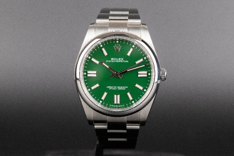 Dressy Watches for Evening EventsRolex<br>124300 Oyster Perpetual 41mm Green Dial