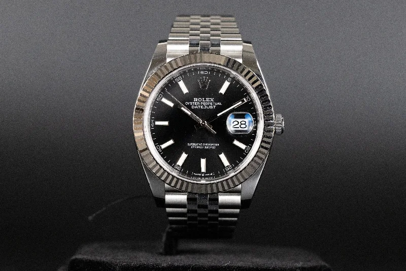 Stainless Steel Dress Watches for BusinessmenRolex<br>126334 Datejust 41 Black Dial