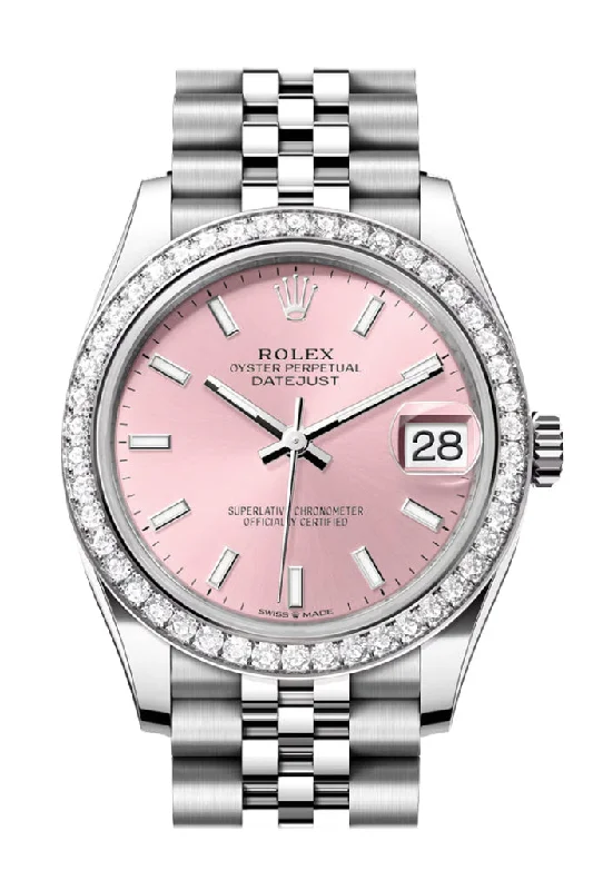 Watches with Power Reserve Indicator (for mechanical)Rolex Datejust 31 Pink Dial Jubilee Ladies Watch 278384RBR 278384RBR-0018