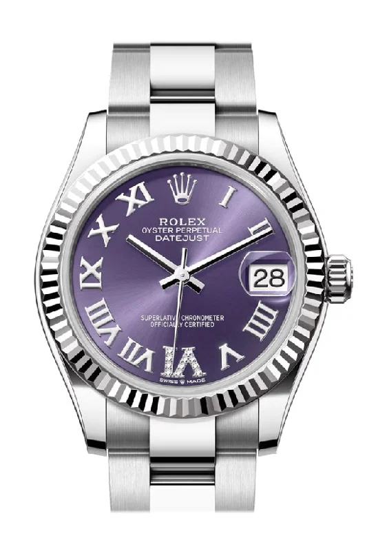 Budget-Friendly Quartz Watches for StudentsRolex Datejust 31 Purple Roman Diamond on 6 Dial Fluted Bezel Ladies Watch 278274 278274-0025