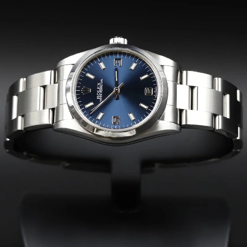 Adjustable Strap Watches for Perfect FitRolex<br>77080 Oyster Perpetual 31 Blue Dial