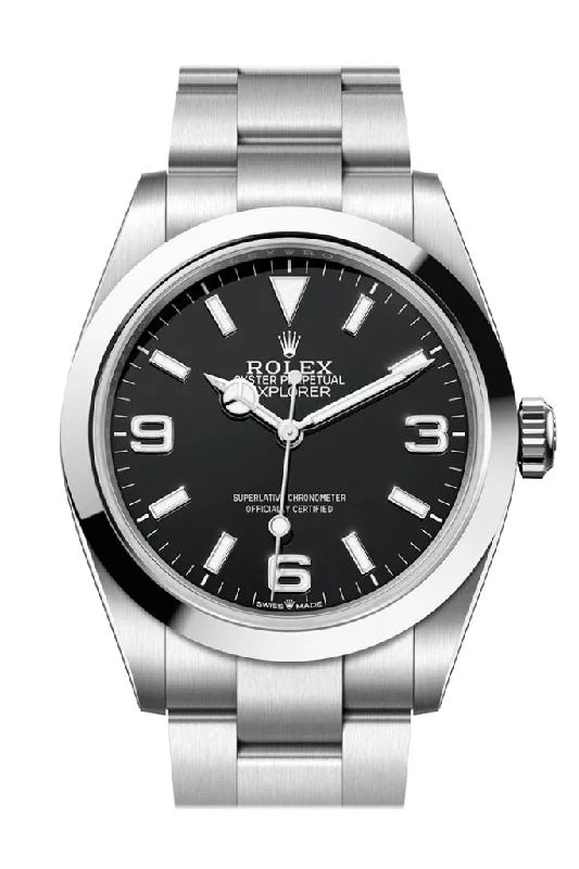 Watches with GMT FunctionRolex Explorer 40 Black Dial Men's Watch 224270