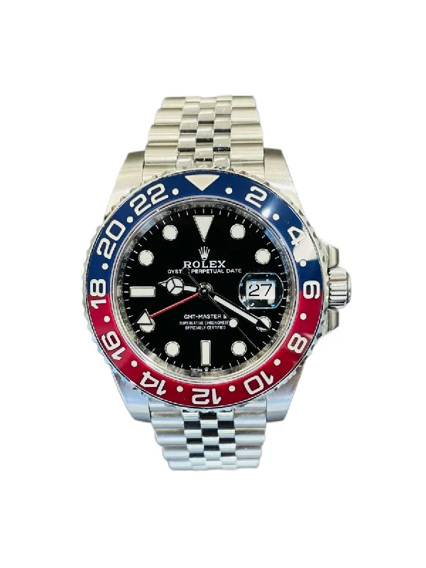 Square Dial Watches with Modern DesignRolex GMT-Master II Pepsi Jubilee Bracelet 126710BLRO Box and Papers PreOwned