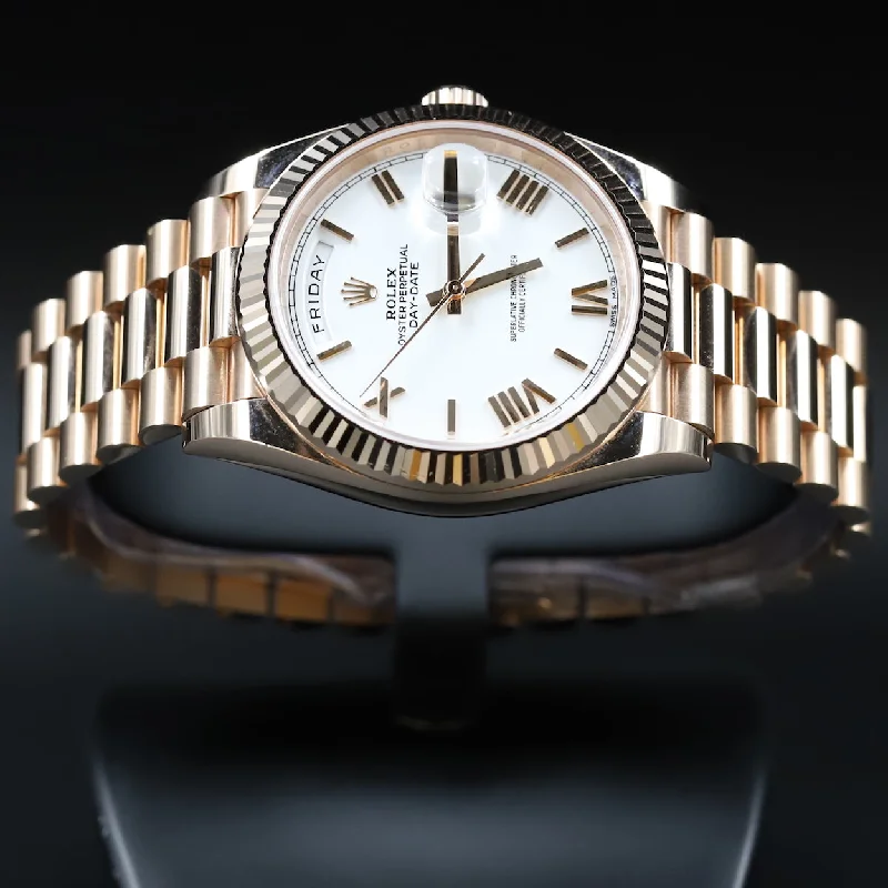 Retro-Inspired Quartz Watches for Retro LoversRolex<br>228235 DayDate 40 White Dial