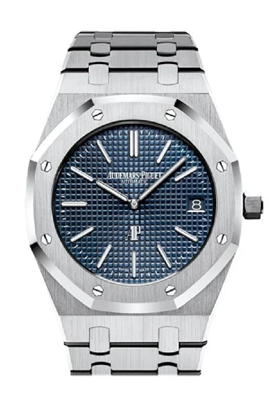 Watches with Sword-Style Hands for a Distinctive LookAudemars Piguet Royal Oak Jumbo 39mm Stainless Steel Jumbo Ultra-Thin Blue Dial 15202ST.OO.1240ST.01