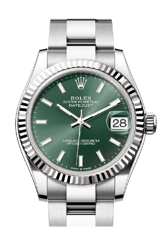 Retro-Inspired Quartz Watches for Retro LoversRolex Datejust 31 Green Dial Fluted Bezel Ladies Watch 278274 278274-0017