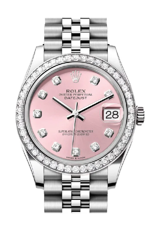 Alloy Cased Watches for Affordable QualityRolex Datejust 31 Pink Diamond Dial Jubilee Ladies Watch 278384RBR 278384RBR-0036