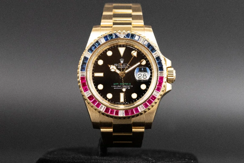 Women’s Watches with Swarovski CrystalsRolex<br>116748SARU GMT-Master II Sapphire 'Pepsi' Bezel