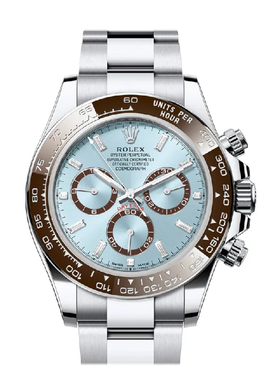 Limited Edition Watches for Exclusive CollectorsRolex Daytona 40 Ice Blue Diamond Dial Platinum Mens Watch 126506