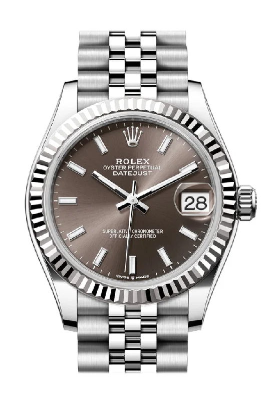 Classic Style Watches for Timeless AppealRolex Datejust 31 Brown Dial Fluted Bezel Jubilee Ladies Watch 278274 278274-0016