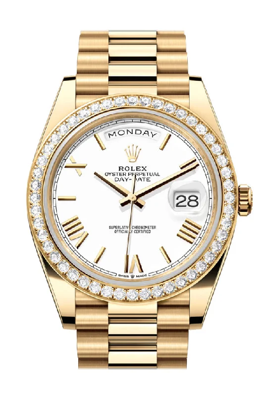 Budget-Friendly Quartz Watches for StudentsRolex Day-Date 40 White Roman Dial Yellow Gold President Men's Watch 228348RBR 228348