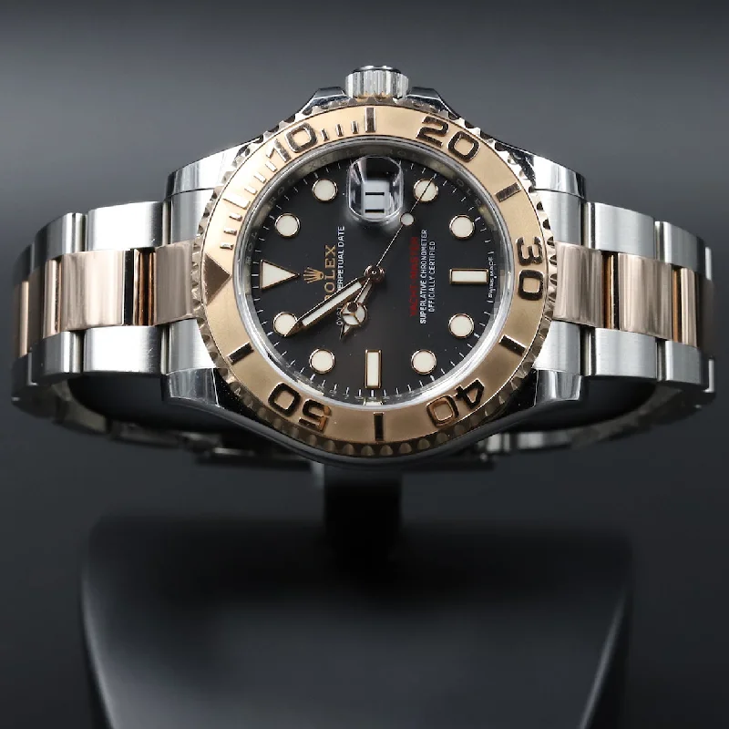 Watches with Two-Tone Cases for a Stylish AppearanceRolex<br>116621 Yacht-Master 40 SS/RG Black Dial