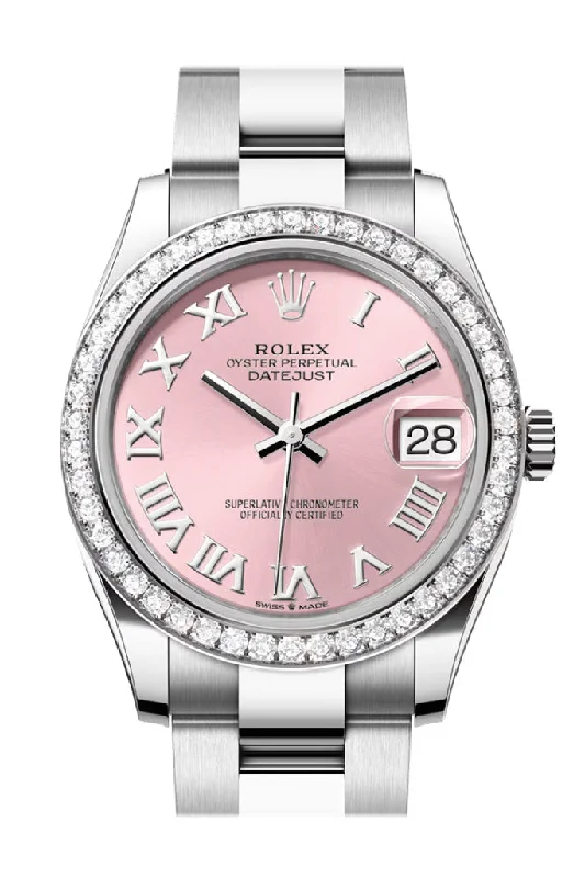 Watches with Gold Plated Cases for a Luxurious LookRolex Datejust 31 Pink Roman Dial Ladies Watch 278384RBR 278384RBR-0023