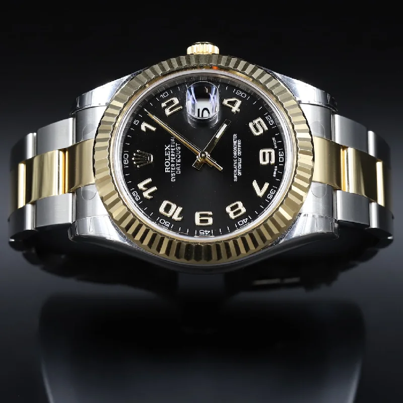 Analog-Digital Hybrid Watches for Dual FunctionalityRolex<br>116333 Datejust II SS/18k Black Arabic Numeral Dial