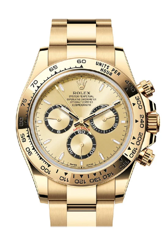 Chronograph Watches for Sports EnthusiastsRolex Daytona 40 Golden Dial Yellow Gold Mens Watch 126508