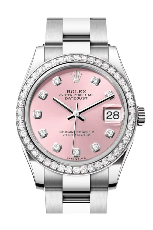 Women’s Watches with Swarovski CrystalsRolex Datejust 31 Pink Diamond Dial Ladies Watch 278384RBR 278384RBR-0035