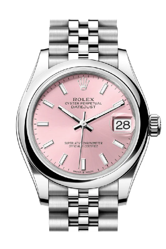 Limited Edition Watches for Exclusive CollectorsRolex Datejust 31 Pink Dial Jubilee Ladies Watch 278240 278240-0008