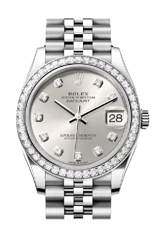 Hybrid Smartwatches with Traditional Watch AestheticsRolex Datejust 31 Silver Diamond Dial Jubilee Ladies Watch 278384RBR 278384RBR-0034