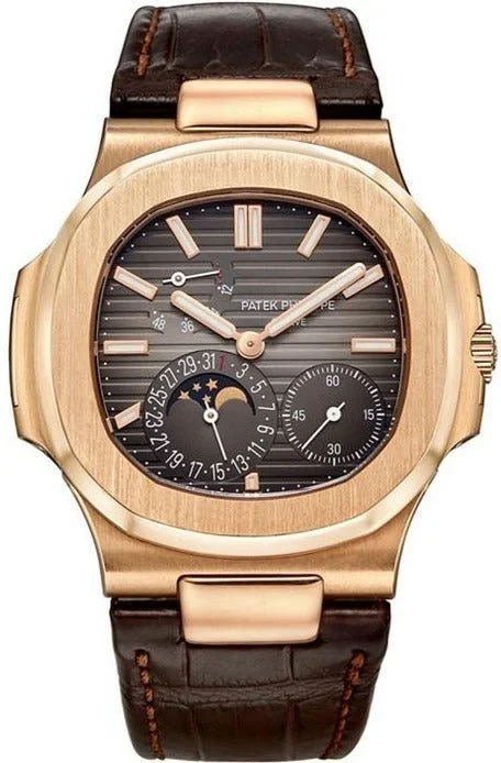 Watches with Matte Finish Cases for a Sophisticated LookPatek Philippe Nautilus Black Dial Ref #5712R-001