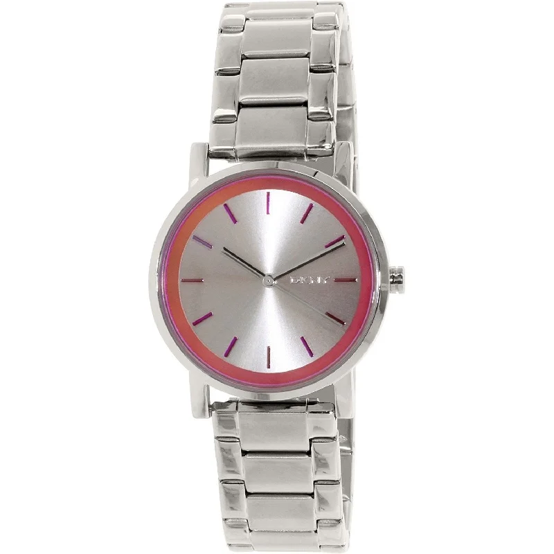 Minimalist Analog Watches for Everyday WearDKNY Soho Quartz Silver Dial Women's Watch NY2320