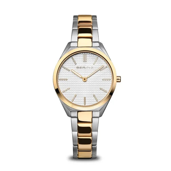 Watches with Dauphine-Style Hands for an Elegant LookBering - Ultra Slim Polished/Brushed Silver/Gold