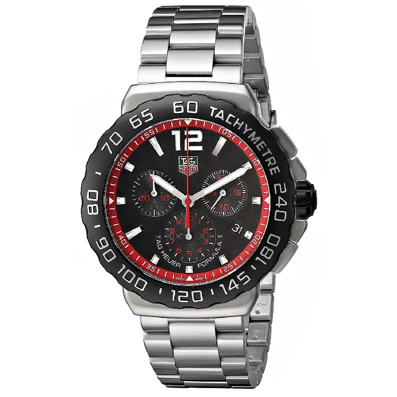 Titanium Cased Watches for Lightweight ComfortTag Heuer Men's CAU1116.BA0858 Formula 1 Chronograph Stainless Steel Watch