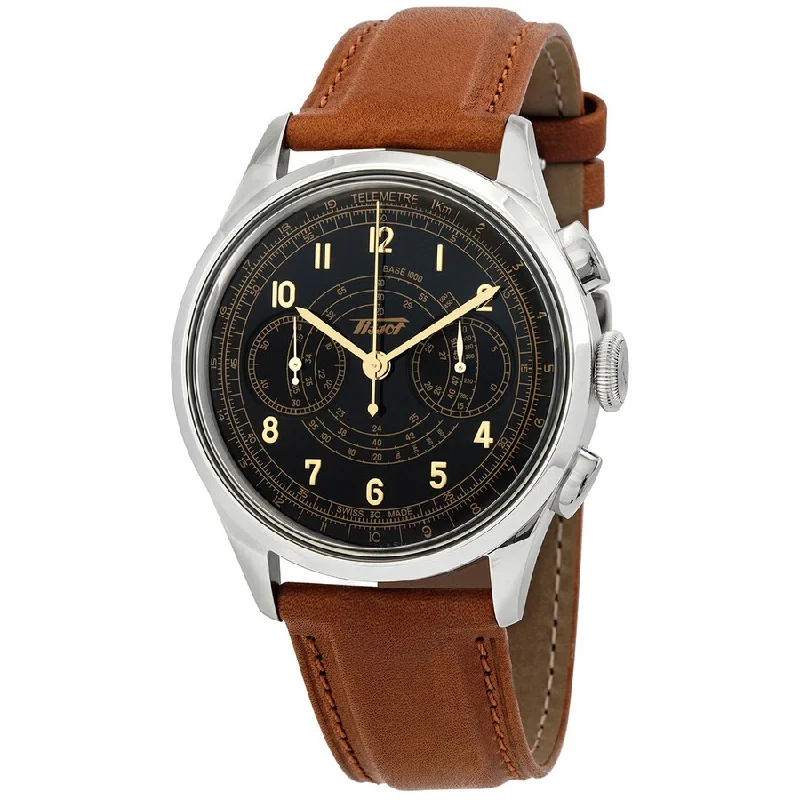 Watches with Braided Straps for a Handmade TouchTissot Men's T142.462.16.052.00 Telemeter 1938 Automatic