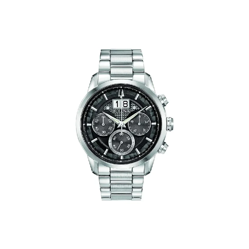 Watches with Braided Straps for a Handmade TouchBulova Men's Multifunction Watch  Ref: 96B319