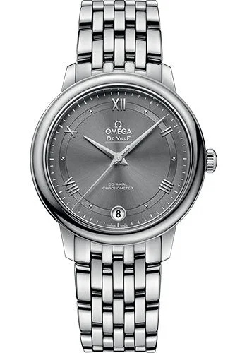 Classic Style Watches for Timeless AppealOmega De Ville Prestige Co-Axial Watch - 32.7 mm Steel Case - Grey Dial - 424.10.33.20.06.001