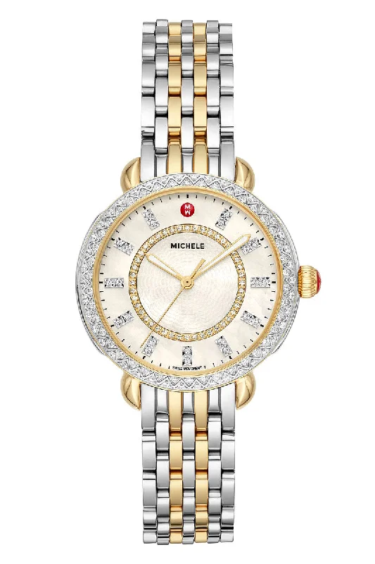 Watches with Rose Gold Plated Cases for a Feminine TouchMichele Sidney Classic Two-Tone Diamond MWW30B000002