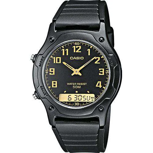 Watches with Matte Finish Cases for a Sophisticated LookCasio AW-49H-1BVDF Black Resin Watch for Men and Women