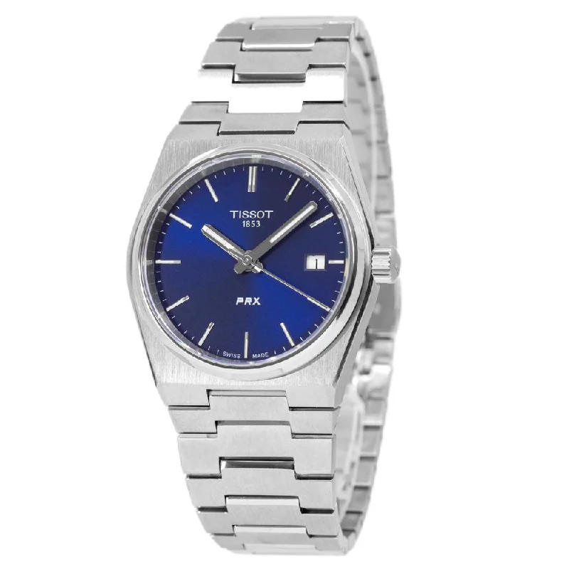 Watches with Rose Gold Plated Cases for a Feminine TouchTissot Ladies T137.210.11.041.00 PRX Blue Dial 35mm Watch