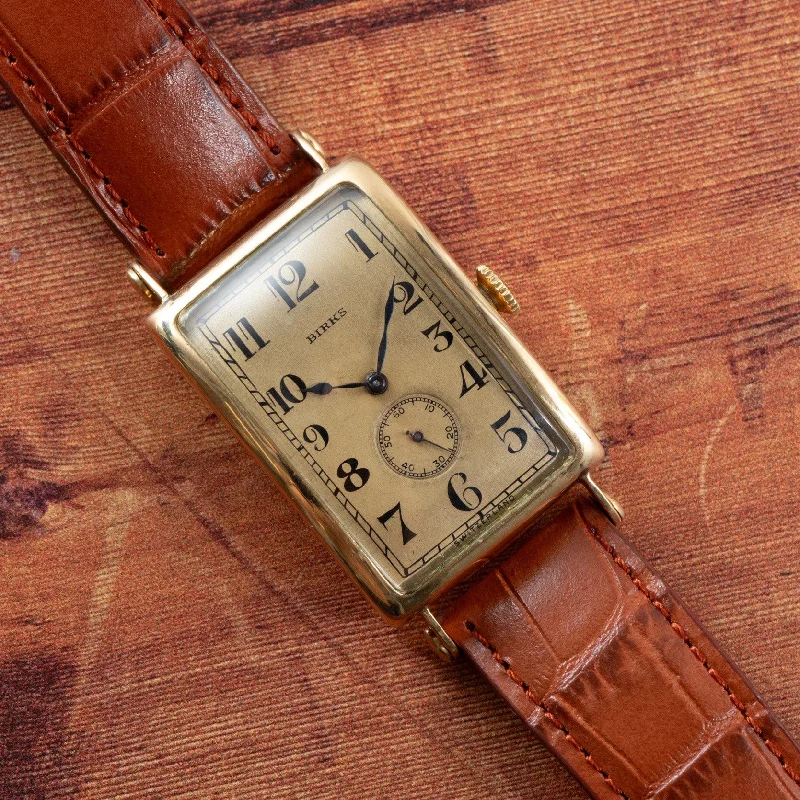 Leather Cuff Watches for a Bohemian LookPatek Philippe 'Birks' Rectangular Dress Watch