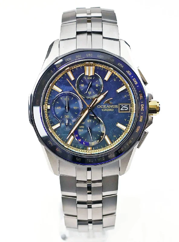 Watches with Gold Plated Cases for a Luxurious LookCASIO WATCH OCEANUS 50TH ANNIVERSARY MANTA S7000 SERIES OCW-S7000SS-2AJR LIMITED EDITION MADE IN JAPAN JDM