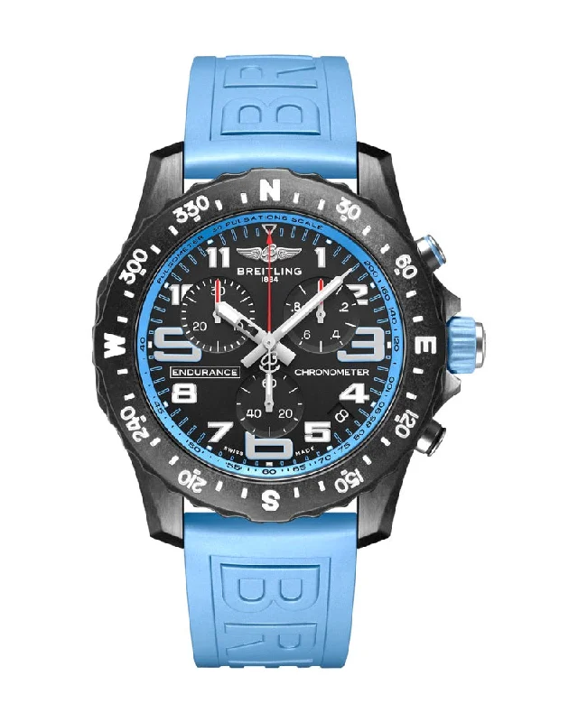 Luxury Quartz Watches with High-End MovementsBreitling Endurance Pro X82310 Quartz Chronograph Light Blue Unworn Box and Papers