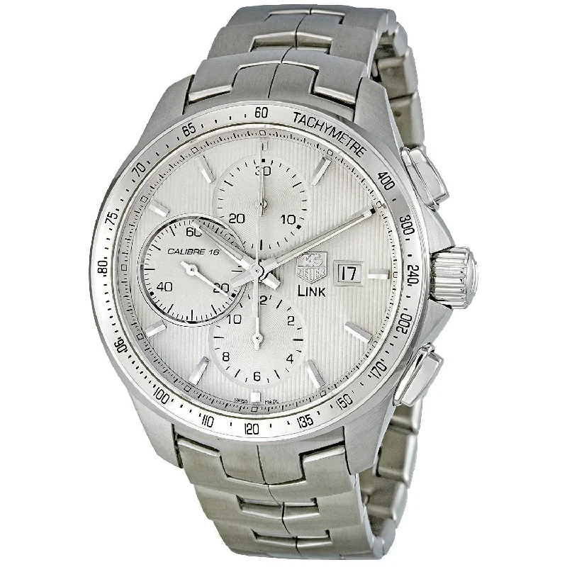 Watches with Rubber Straps for Comfort and DurabilityTag Heuer Men's CAT2011.BA0952 Link Chronograph Automatic Stainless Steel Watch