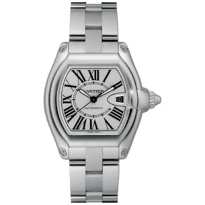 Watches with Dauphine-Style Hands for an Elegant LookCartier Men's W6206017 Roadster Stainless Steel Watch