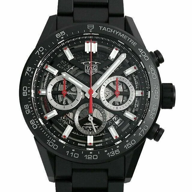 Men’s Dress Watches with Slim ProfilesTag Heuer Men's CBG2090.BH0661 Carrera Chronograph Black Stainless Steel Watch