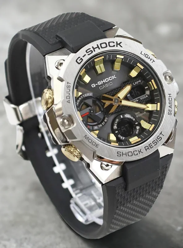 Watches with Two-Tone Cases for a Stylish AppearanceCASIO WATCH G-SHOCK TOUGH SOLAR G-STEEL GST-B400 SERIES GST-B400CX-1AJR JDM