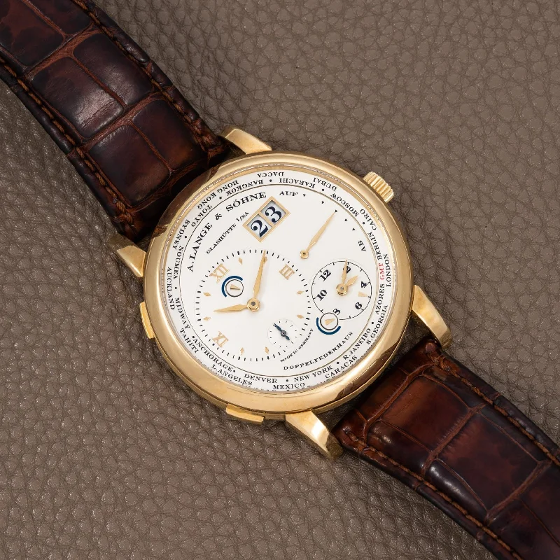 Watches with GMT FunctionA. Lange & Söhne Lange 1 Timezone