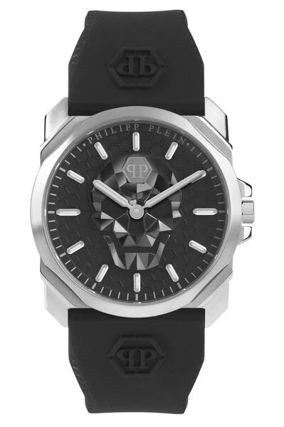 Wristwatches with Second Time Zone FeaturePhilipp Plein Watch High-Conic The Skull King Steel PWLAA0122